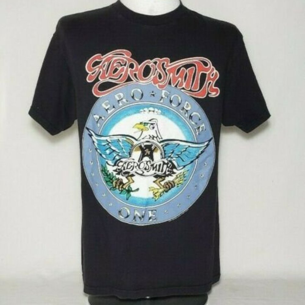 VTG Aerosmith 2001 Aero Force One T-Shirt M